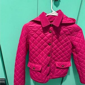 Polo by Ralph Lauren Girls' Quilted Hooded Jacket - Hot Pink